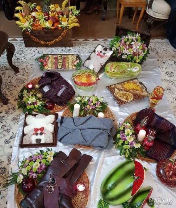 عکس سفره یلدای عروس