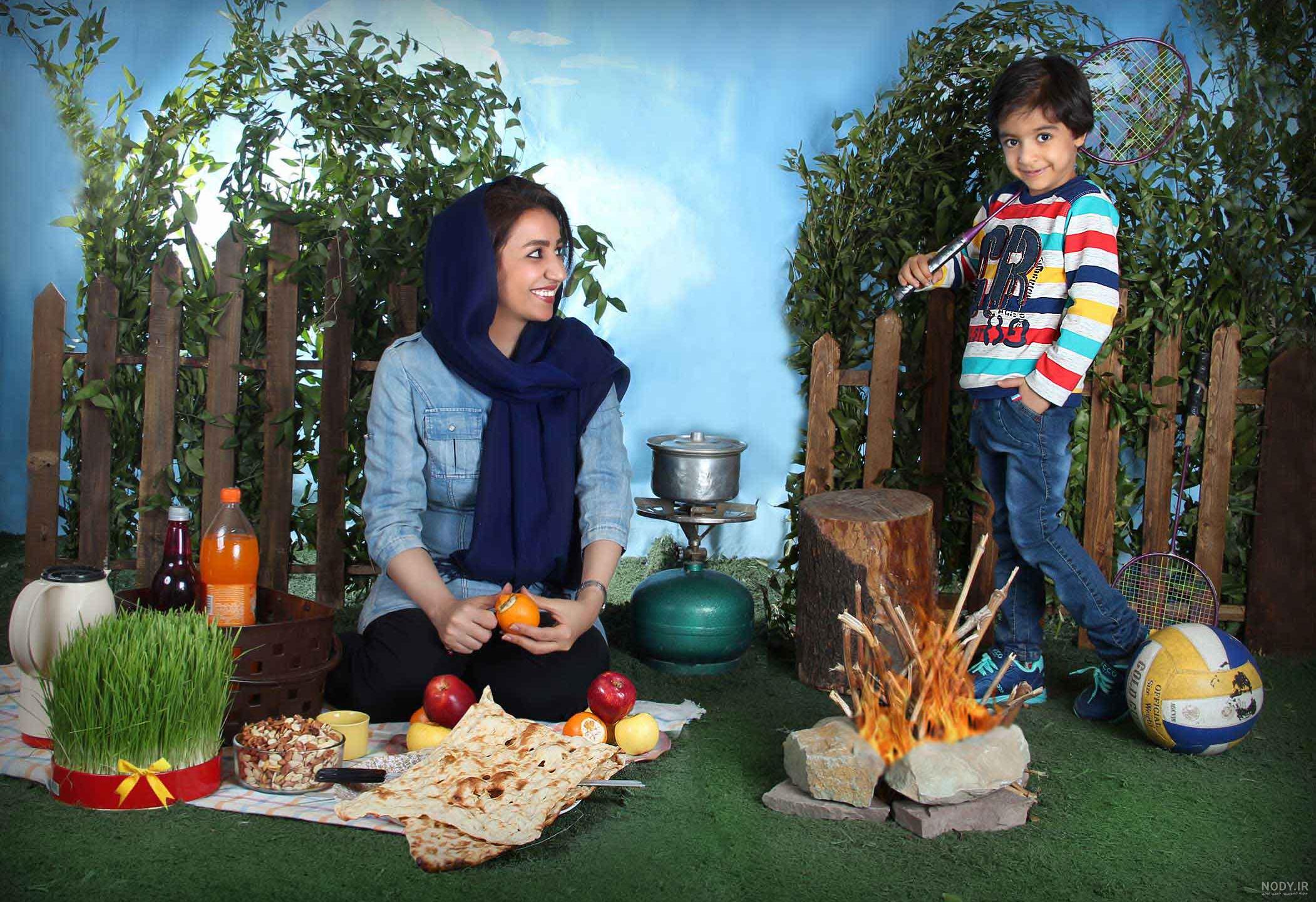 نمونه عکسهای آتلیه کودک و خانوادگی الیزه با دکور عید نوروز ...
