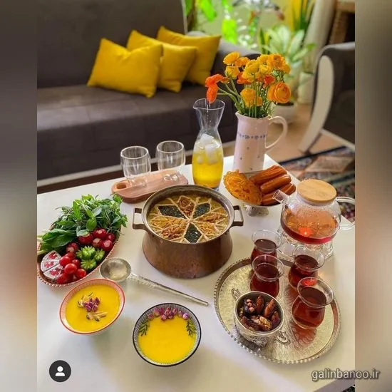 تزیین سفره پاگشای عروس با تزئینات جذاب و متفاوت تزیین سفره پاگشای عروس با تزئینات جذاب و متفاوت