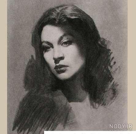 عکس نقاشی چهره با زغال عکس نقاشی چهره با زغال