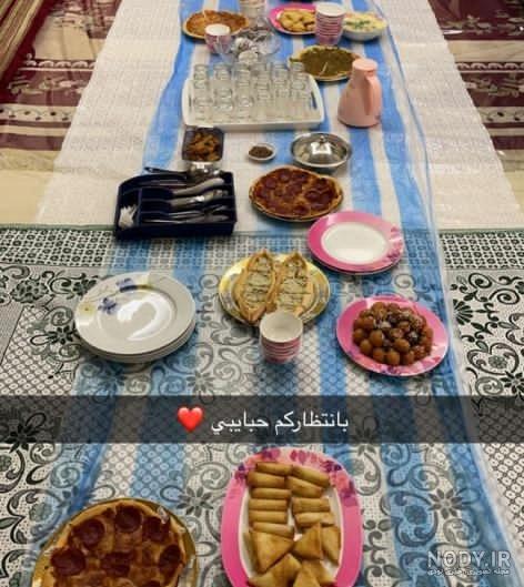 تزیین سفره غذا 1401 | تزیین سفره مهمانی | عکس سفره غذا ساده ...
