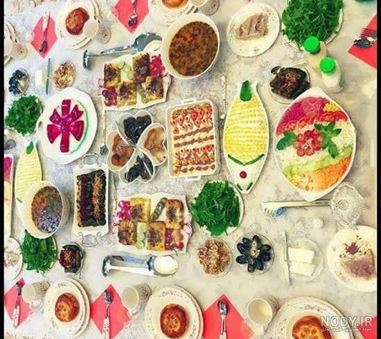 تزیینات سفره افطار ماه رمضان برای مهمان • مجله تصویر زندگی