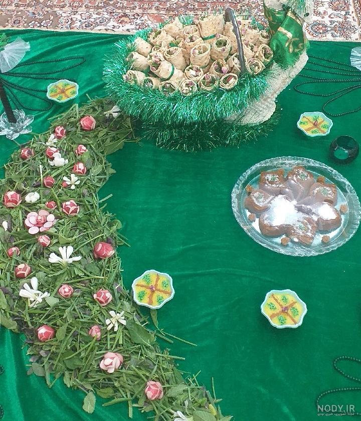 سفره ی ختم صلوات جهت توسل به امام جواد علیه السلام | سرآشپز پاپیون