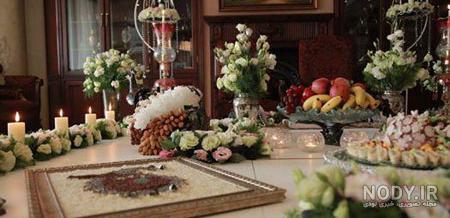 عکس تزیینات سفره ی عقد خیلی زیبا و شکیل مرداد 2016