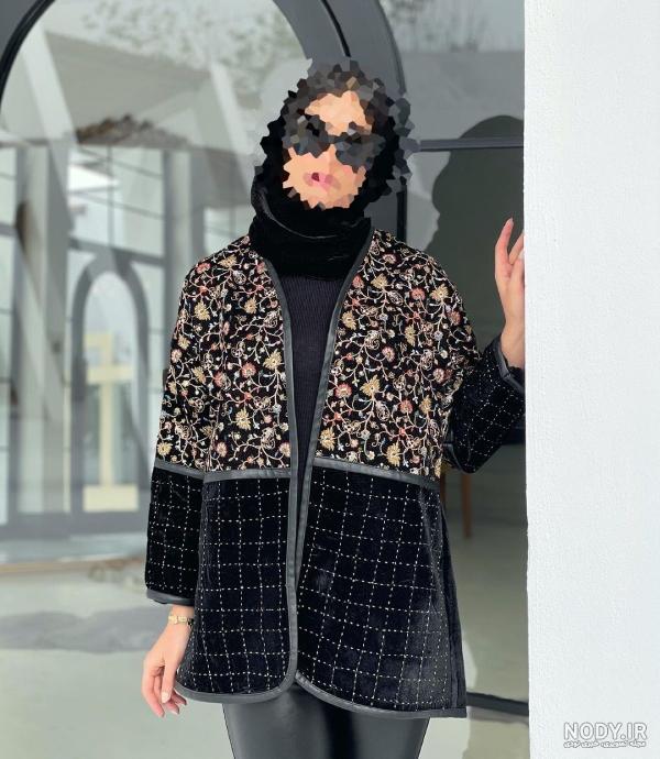 عکس سوزن دوزی روی مانتو