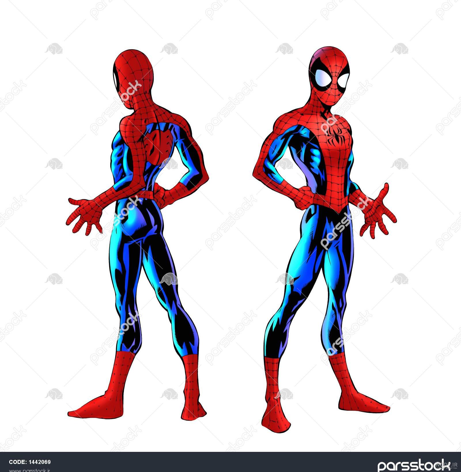 عکس صورت مرد عنکبوتی