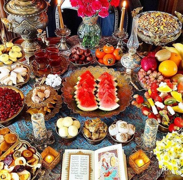 عکس چیدمان و تزیین سفره شام مهمانی + سفره شام ساده