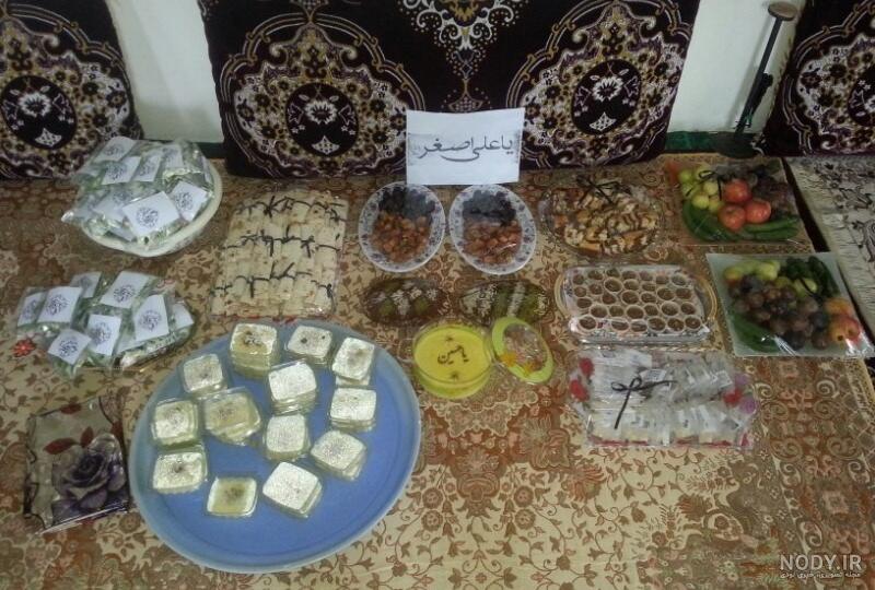 سفره حضرت علی اصغر خونه زنداییم ولی تزیین کارخودمه - عکس ویسگون