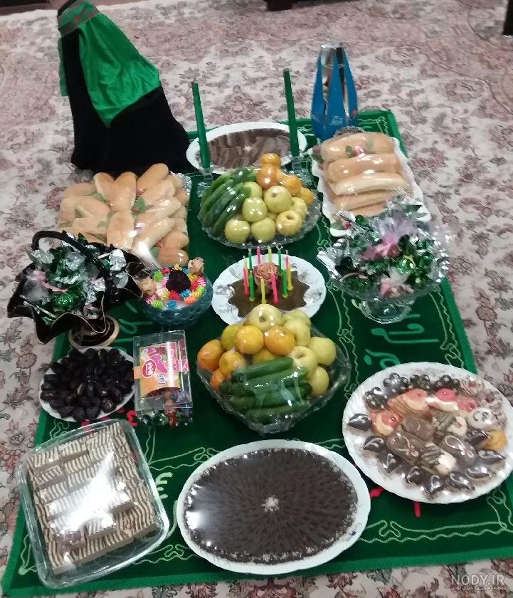 سفره حضرت علی اصغر خونه زنداییم ولی تزیین کارخودمه - عکس ویسگون