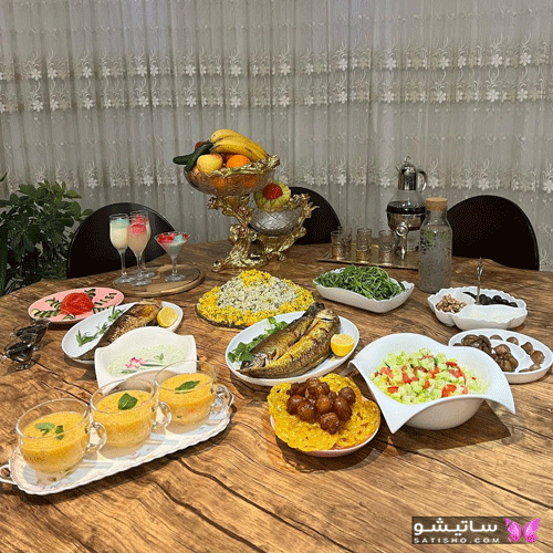 عکس سفره غذا لاکچری