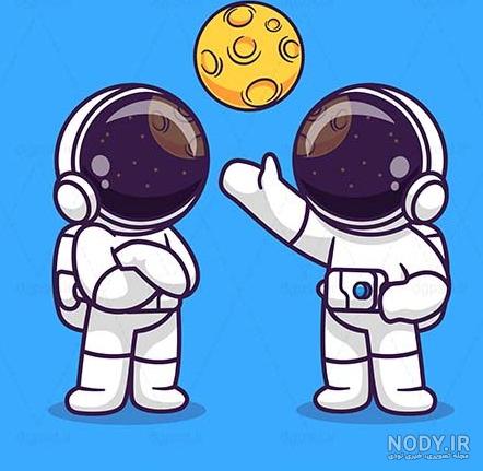 عکس نقاشی فانتزی فضانورد ❤️ [ بهترین تصاویر ]