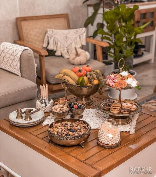 میز شب یلدا | 90 عکس چیدمان یلدایی ساده شیک مدرن و سنتی - دلبرانه میز شب یلدا | 90 عکس چیدمان یلدایی ساده شیک مدرن و سنتی - دلبرانه