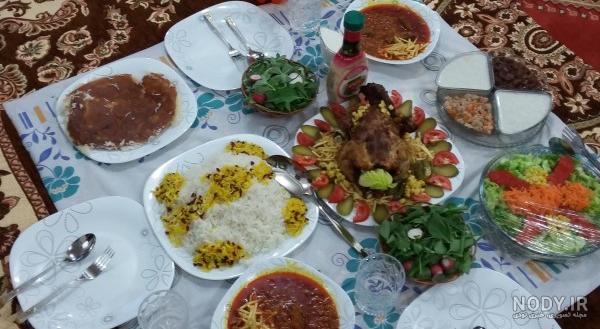عکس سفره ساده افطار