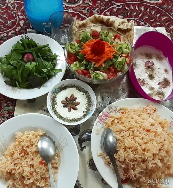 عکس سفره ساده شب یلدا