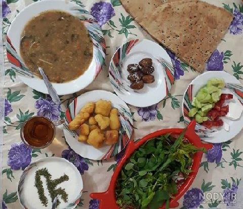 عکس مدل تزیین سفره افطار برای ماه رمضان سال 1401