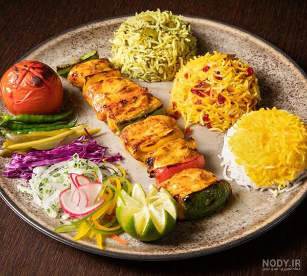 تزیین جوجه کباب مجلسی و زیبا در خانه با برنج - موسوی ها