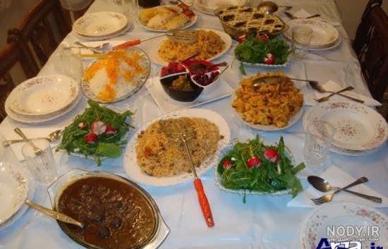 تزیین سفره غذا برای انواع مهمانی های ایرانی تزیین سفره غذا برای انواع مهمانی های ایرانی