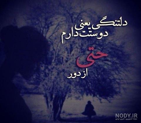 عکس نوشته ی دلتنگی