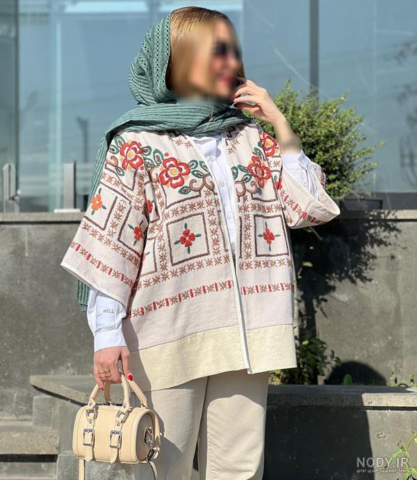 جدیدترین مدل مانتو گلدوزی شده مجلسی و سنتی در اینستا