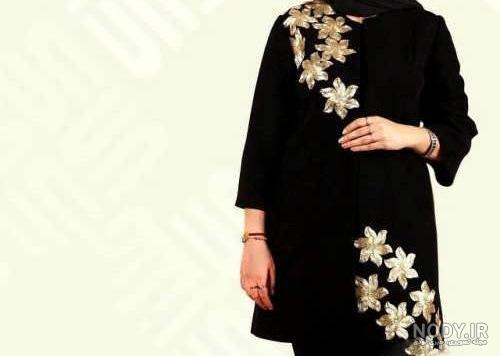 جدیدترین مدل مانتو گلدوزی شده مجلسی و سنتی در اینستا