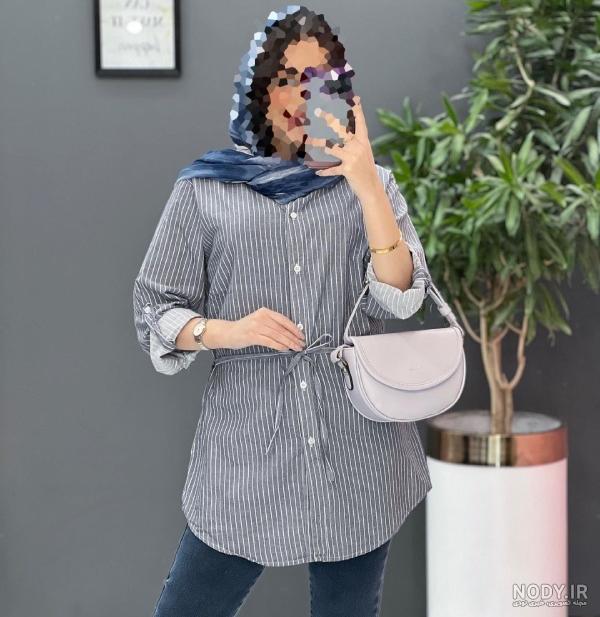 خرید و قیمت مانتو راه راه - بدون واسطه از تولید کنندگان