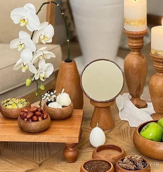 عکس تزیین ظروف سفره هفت سین