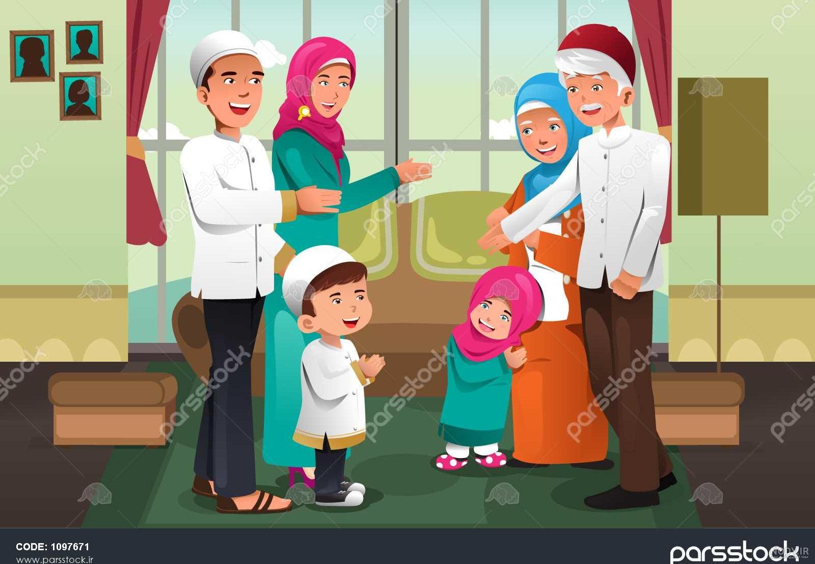 عکس عید فطر کارتونی