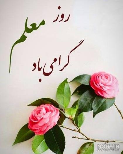 عکس نوشته تبریک روز معلم به خواهر - عکس نودی