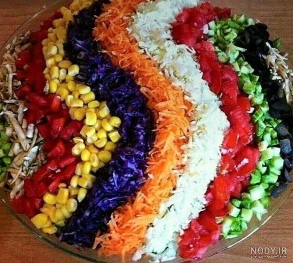 ژورنالی از تزیین سالاد فصل جدید مجلسی زیبا و شیک برای مهمانی