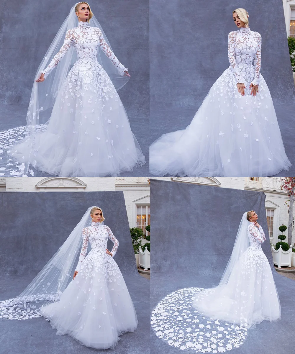 ۱۴۰۰ساعت زمان صرف دوختن این لباس عروس شد