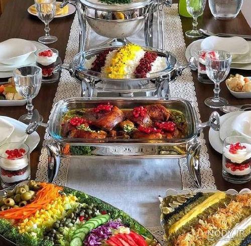 عکس سفره غذا لاکچری