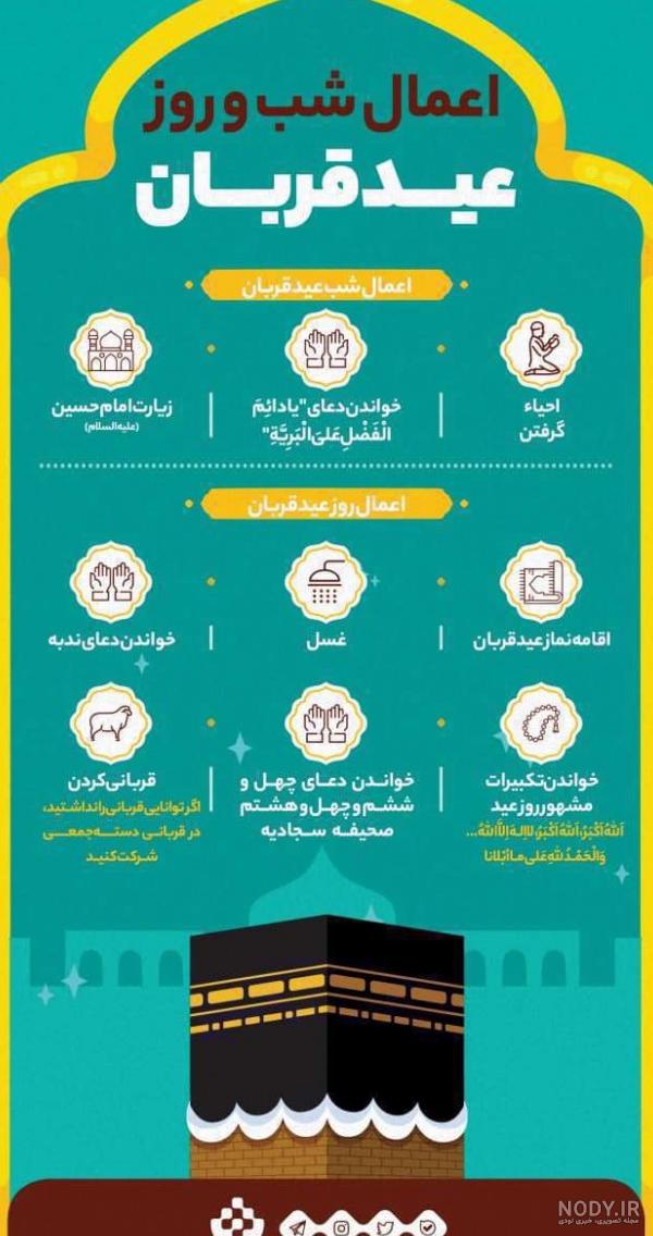 عکس نوشته اعمال روز عید غدیر