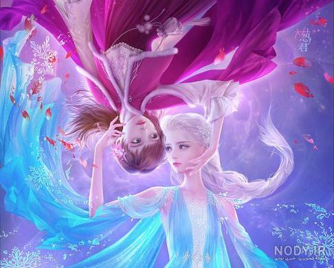 عکس روی صفحه السا و آنا