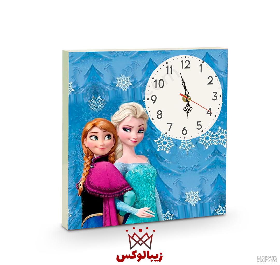 بنر زیبای دایره ای تم جشن و تولد تم فروزن السا و آنا مدل Frozen ...