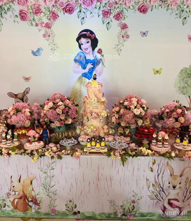 تم تولد سفید برفی - Snow White مدل کیک تولد با تم - زیباکده تم تولد سفید برفی - Snow White مدل کیک تولد با تم - زیباکده