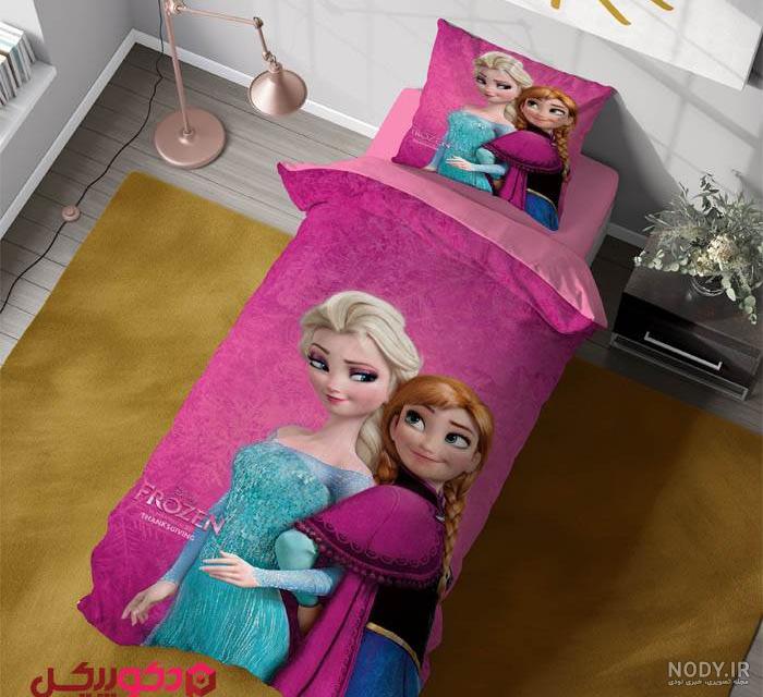خرید روتختی یک نفره فروزن انا و السا