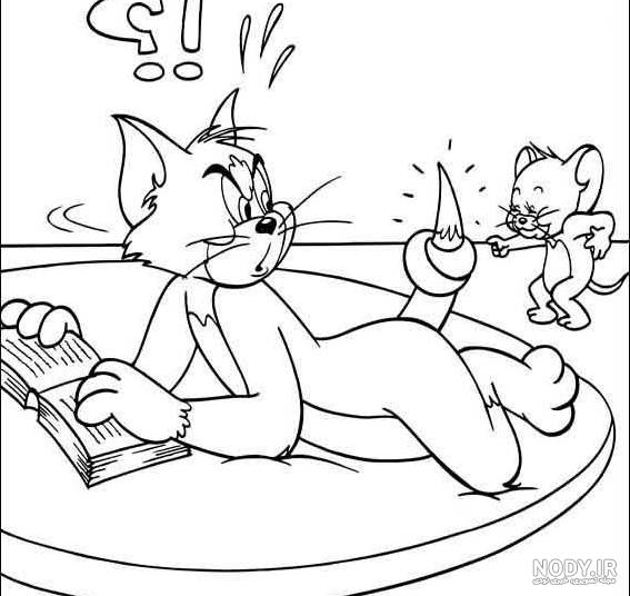 نقاشی تام و جری برای بچه ها/نقاشی برای کودکان/آموزش نقاشی