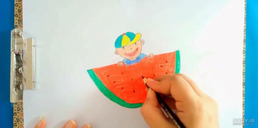 اموزش نقاشی کودکان- میکی موس.