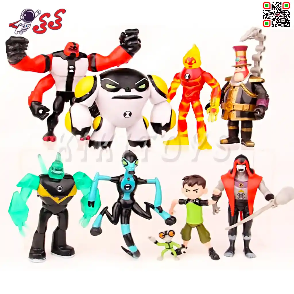 فیگور بن تن 9 عددی BEN10- کی کی تویز فیگور بن تن 9 عددی BEN10- کی کی تویز