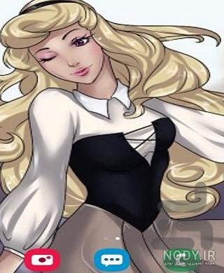 عکس کارتونی زیبای خفته