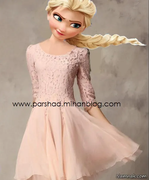 عکس لباس صورتی السا – عکس عکس لباس صورتی السا – عکس