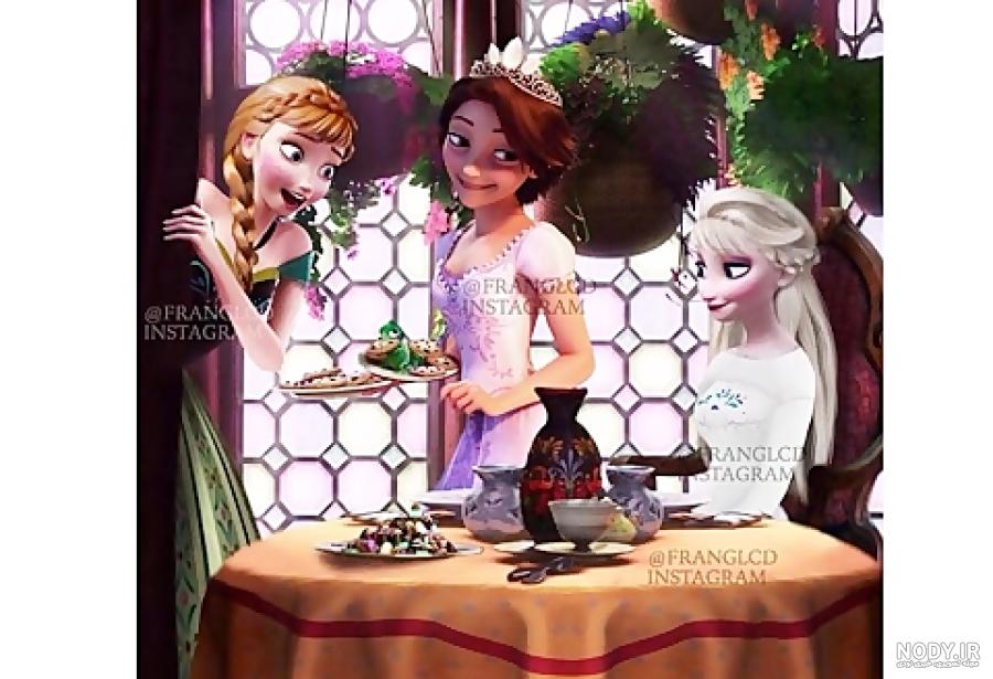 السا و آنا در عروسی راپونزل