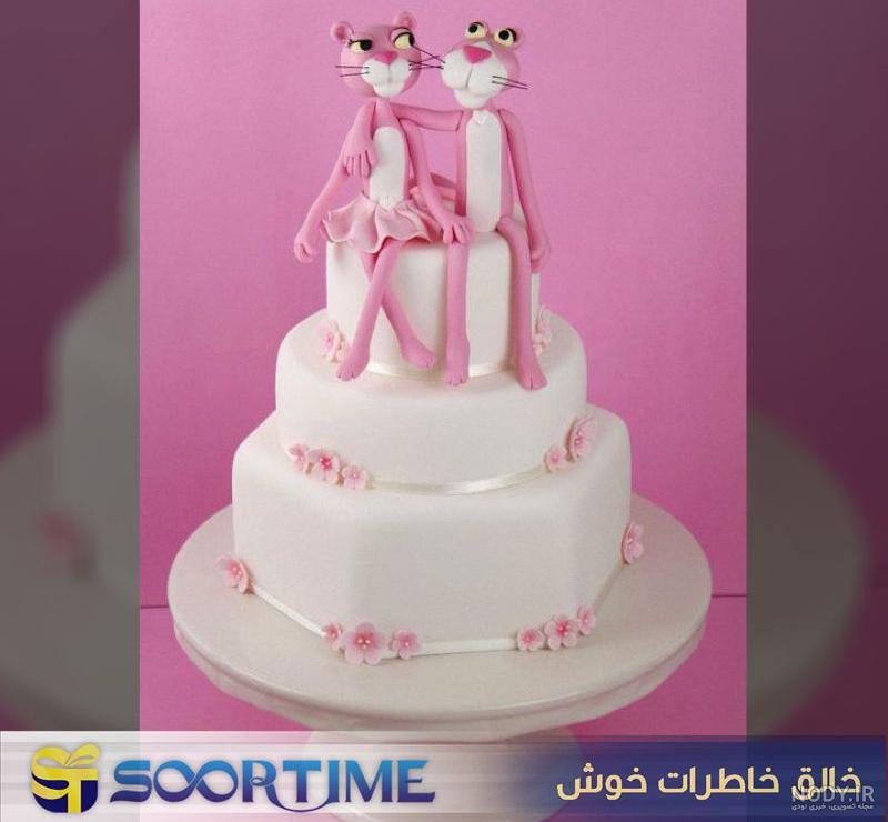 کیک پلنگ صورتی بامزه (BA010) | قنادی ناتلی