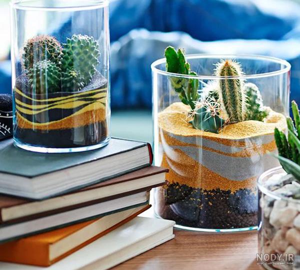  تصویر زمینه گل با گلدان شیشه ای