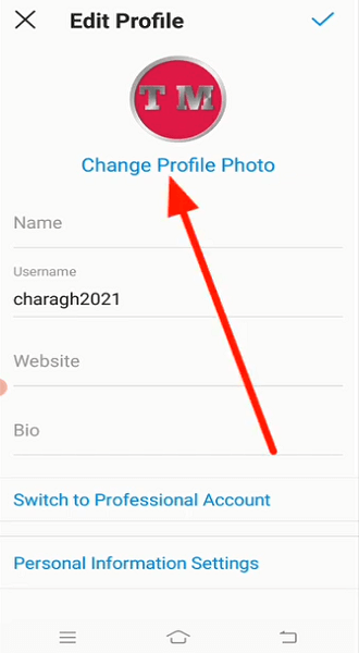 آموزش تغییر عکس پروفایل اینستاگرام به صورت تصویری- نوماوب