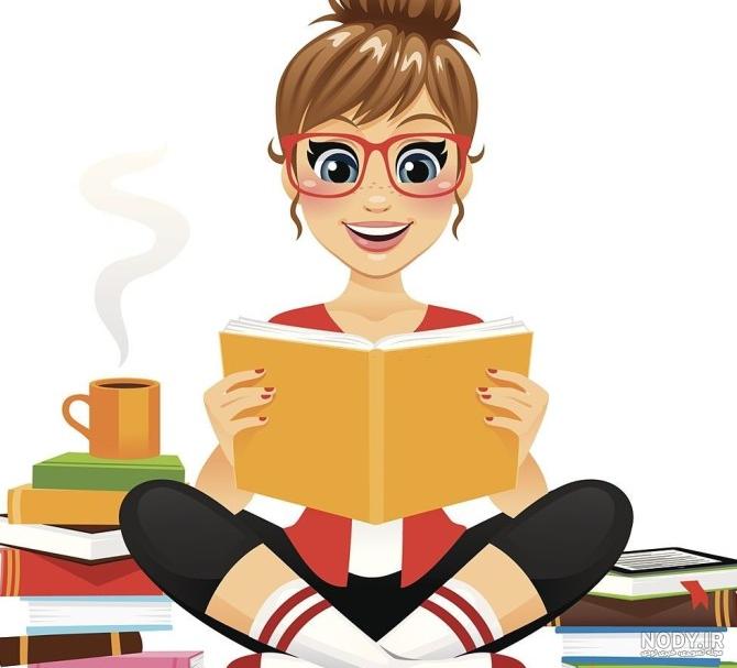 عکس دختر فانتزی درس خوان