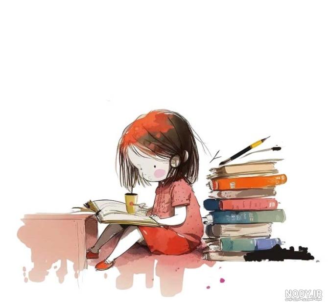 عکس پروفایل دختر کتاب خوان