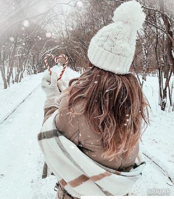 عکس پروفایل دخترانه در برف عکس پروفایل دخترانه در برف