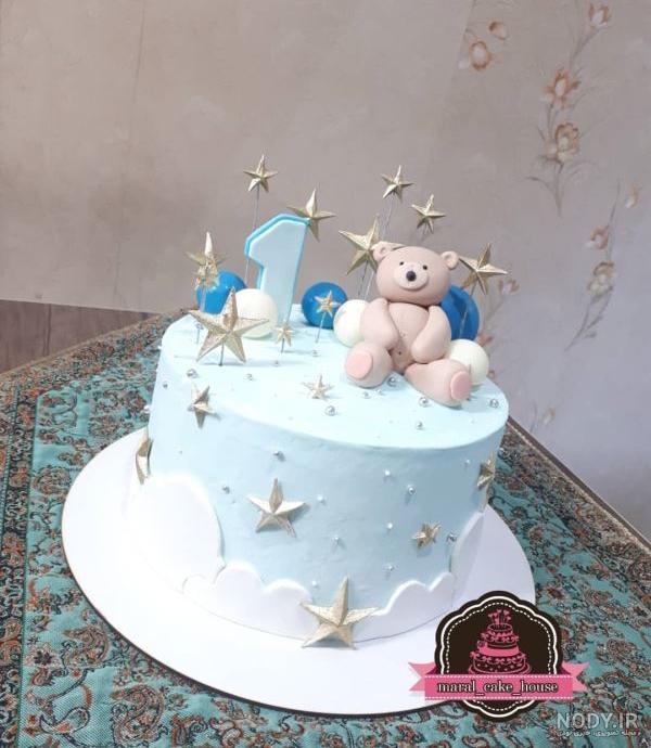عکس کیک تولد پسر بچه یک ساله