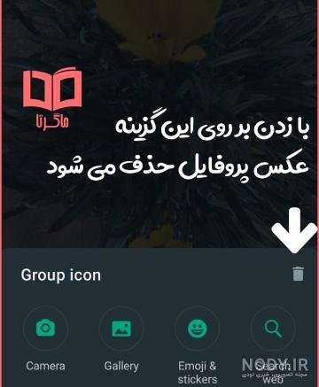 نحوه تغییر عکس پروفایل گروه واتساپ نحوه تغییر عکس پروفایل گروه واتساپ